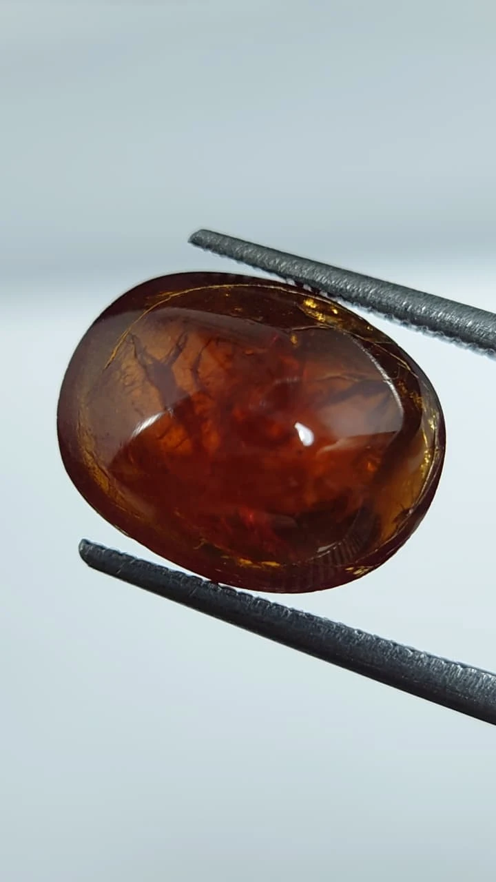 7.5ct Cabochon Faceted Spessartite Garnet from Nigeria — view 2